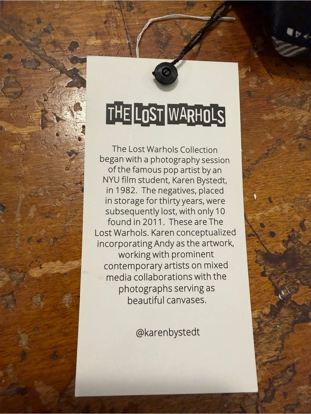 The Lost Warhols black white